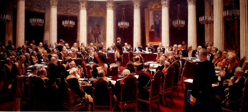 И.Е.Репин "Торжественное заседание Государственного Совета 7 мая 1901 года"