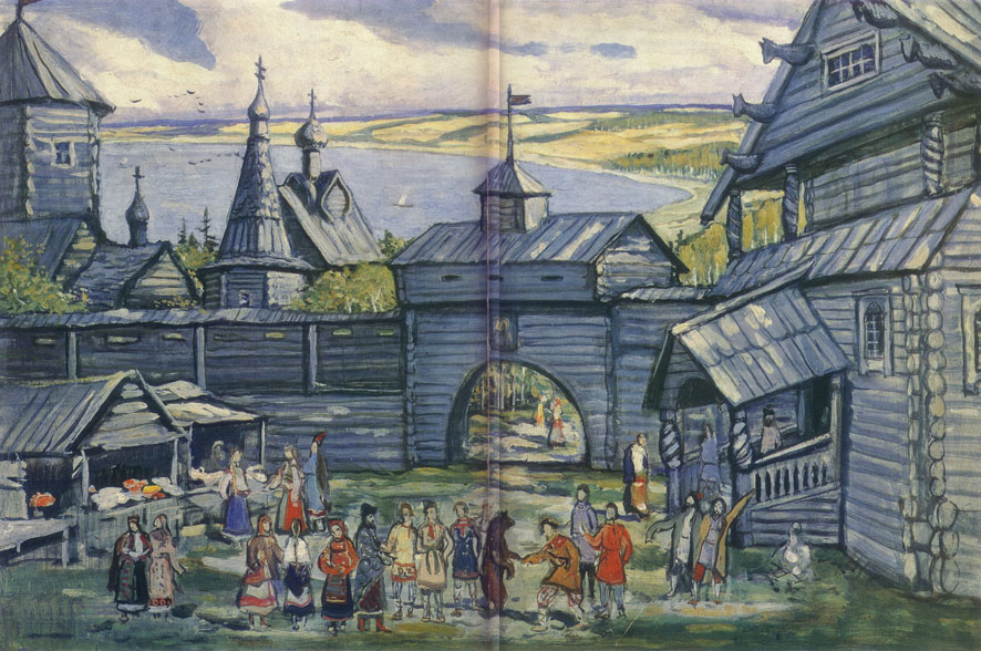 Илья Глазунов "Малый Китеж" (Голод), из серии "Ленинградская блокада. 1941-1944", 1956 г.