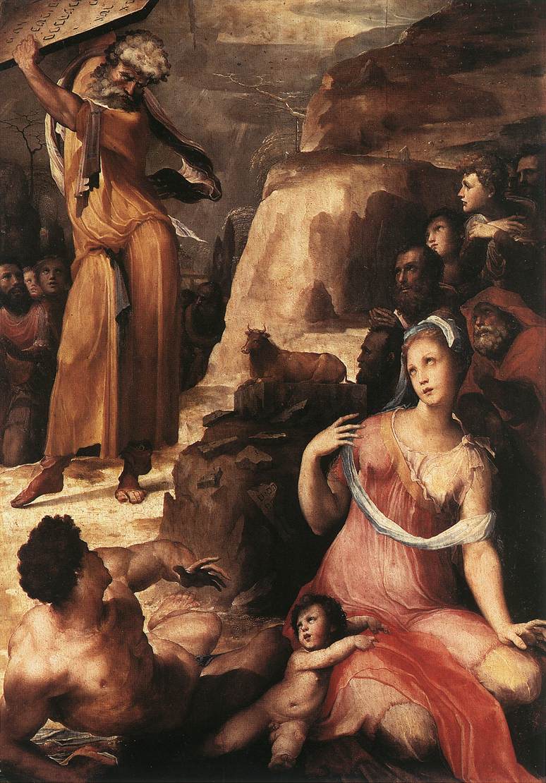 Moses And The Golden Calf. Беккафуми, Доменико